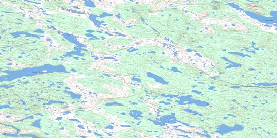 Belanger Lake Topographic map 086J02 at 1:50,000 Scale