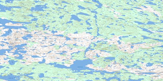 Keskarrah Lake Topographic map 086J03 at 1:50,000 Scale