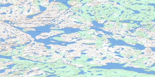 Wentzel Lake Topographic map 086J04 at 1:50,000 Scale