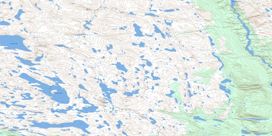 Fontano Lake Topo Map 086J07 at 1:50,000 scale - National Topographic System of Canada (NTS) - Toporama map