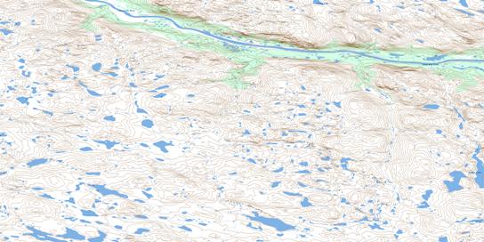 Muskox Lakes Topo Map 086J11 at 1:50,000 scale - National Topographic System of Canada (NTS) - Toporama map