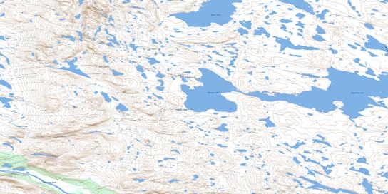 Stanbridge Lake Topo Map 086J14 at 1:50,000 scale - National Topographic System of Canada (NTS) - Toporama map