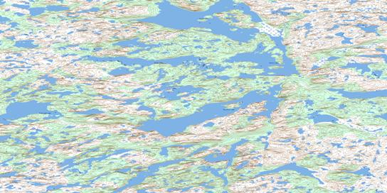 Augustus Lake Topo Map 086K07 at 1:50,000 scale - National Topographic System of Canada (NTS) - Toporama map