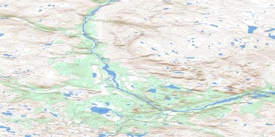 Qingaluk Lake Topo Map 086K16 at 1:50,000 scale - National Topographic System of Canada (NTS) - Toporama map
