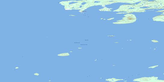 Prospect Island Topographic map 086L13 at 1:50,000 Scale