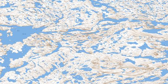 Eokuk Lake Topo Map 086P07 at 1:50,000 scale - National Topographic System of Canada (NTS) - Toporama map