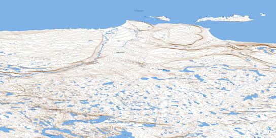 Hanerok River Topographic map 086P11 at 1:50,000 Scale