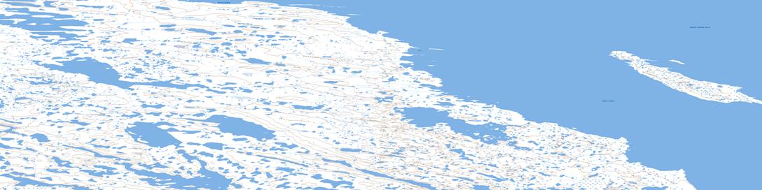 Lambert Island Topo Map 087A11 at 1:50,000 scale - National Topographic System of Canada (NTS) - Toporama map