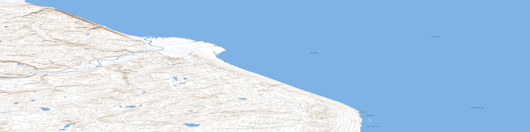 Parker Point Topographic map 088D12 at 1:50,000 Scale