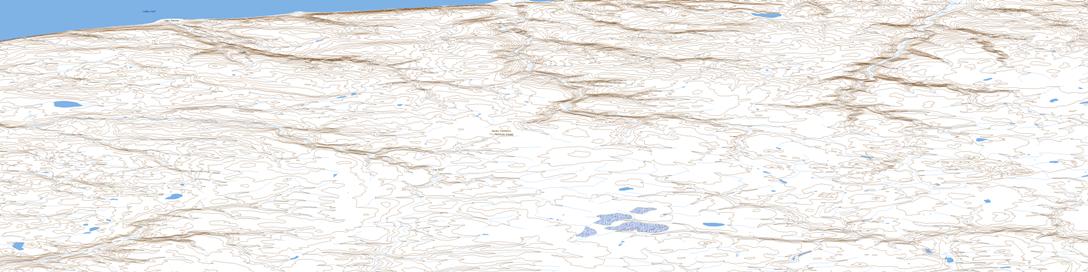Cape Hoppner Topo Map 088E16 at 1:50,000 scale - National Topographic System of Canada (NTS) - Toporama map