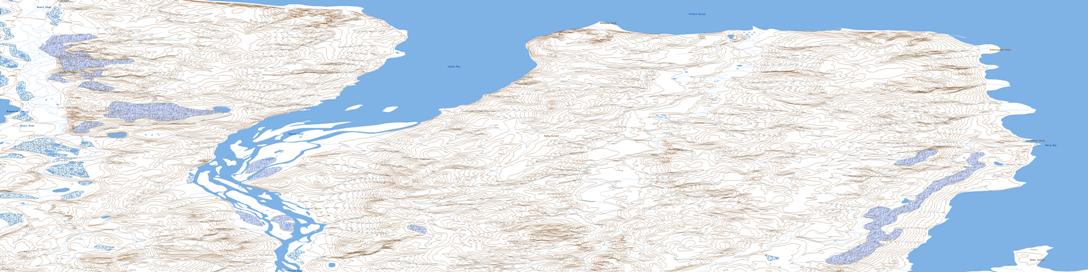Castel Bay Topo Map 088F04 at 1:50,000 scale - National Topographic System of Canada (NTS) - Toporama map
