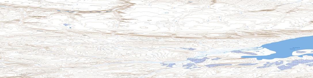 Raglan Range Topographic map 088H16 at 1:50,000 Scale