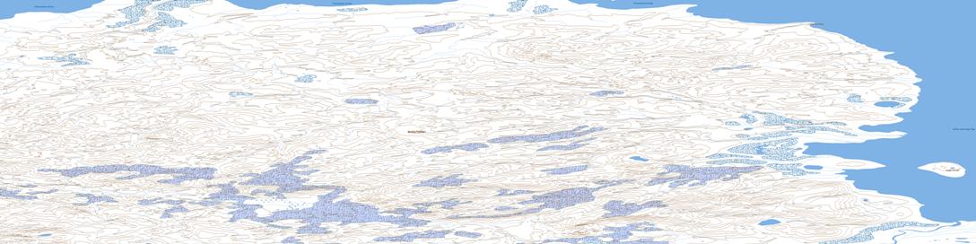 Cleverly Point Topo Map 089A06 at 1:50,000 scale - National Topographic System of Canada (NTS) - Toporama map