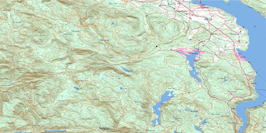 Shawnigan Lake Topographic map 092B12 at 1:50,000 Scale