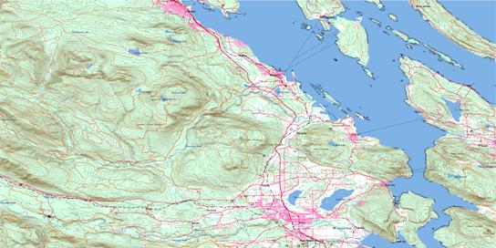 Duncan Topographic map 092B13 at 1:50,000 Scale