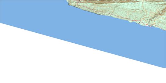 River Jordan Topographic map 092C08 at 1:50,000 Scale