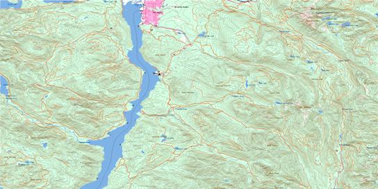 Alberni Inlet Topo Map 092F02 at 1:50,000 scale - National Topographic System of Canada (NTS) - Toporama map