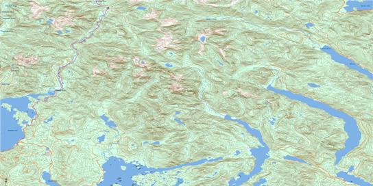 Effingham River Topo Map 092F03 at 1:50,000 scale - National Topographic System of Canada (NTS) - Toporama map