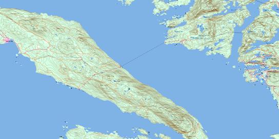 Texada Island Topo Map 092F09 at 1:50,000 scale - National Topographic System of Canada (NTS) - Toporama map