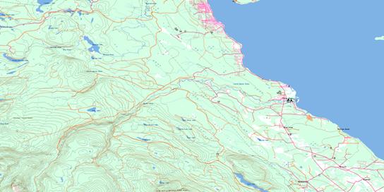 Oyster River Topo Map 092F14 at 1:50,000 scale - National Topographic System of Canada (NTS) - Toporama map