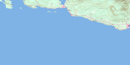 Sechelt Topographic map 092G05 at 1:50,000 Scale