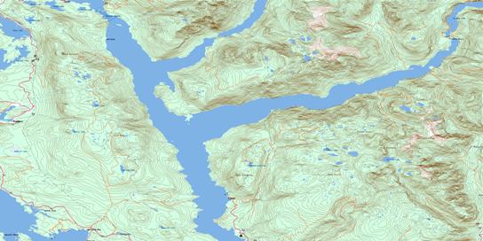 Sechelt Inlet Topographic map 092G12 at 1:50,000 Scale