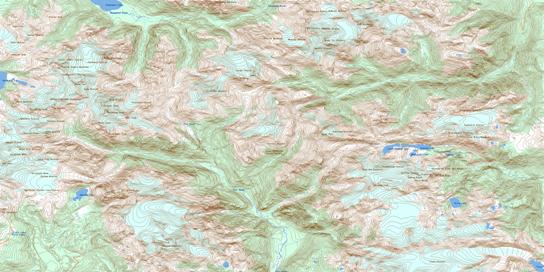 Mamquam Mountain Topo Map 092G15 at 1:50,000 scale - National Topographic System of Canada (NTS) - Toporama map
