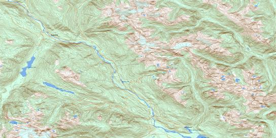 Glacier Lake Topo Map 092G16 at 1:50,000 scale - National Topographic System of Canada (NTS) - Toporama map