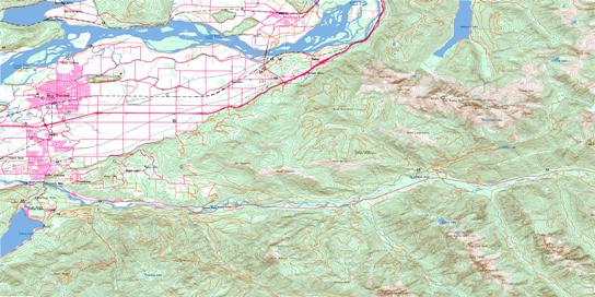 Chilliwack Topographic map 092H04 at 1:50,000 Scale