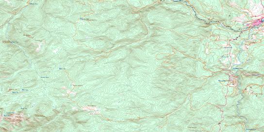 Princeton Topo Map 092H07 at 1:50,000 scale - National Topographic System of Canada (NTS) - Toporama map