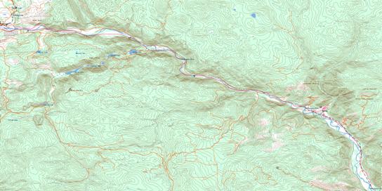 Hedley Topographic map 092H08 at 1:50,000 Scale