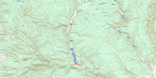 Tulameen Topo Map 092H10 at 1:50,000 scale - National Topographic System of Canada (NTS) - Toporama map