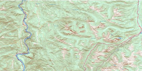 Spuzzum Topographic map 092H11 at 1:50,000 Scale
