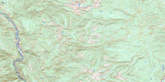 Boston Bar Topographic map 092H14 at 1:50,000 Scale