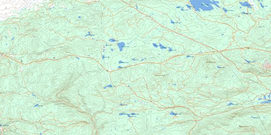 Paradise Lake Topo Map 092H16 at 1:50,000 scale - National Topographic System of Canada (NTS) - Toporama map