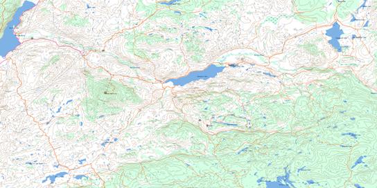 Douglas Lake Topographic map 092I01 at 1:50,000 Scale
