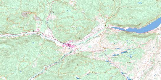 Merritt Topo Map 092I02 at 1:50,000 scale - National Topographic System of Canada (NTS) - Toporama map