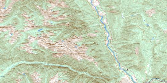Stein River Topo Map 092I05 at 1:50,000 scale - National Topographic System of Canada (NTS) - Toporama map