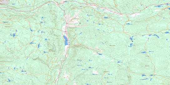 Mamit Lake Topo Map 092I07 at 1:50,000 scale - National Topographic System of Canada (NTS) - Toporama map