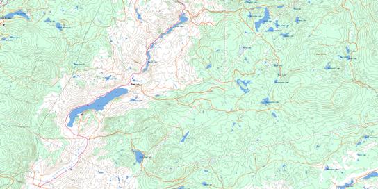 Stump Lake Topographic map 092I08 at 1:50,000 Scale