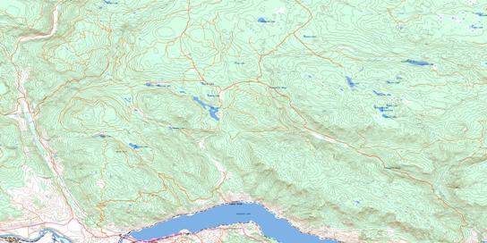 Tranquille River Topo Map 092I15 at 1:50,000 scale - National Topographic System of Canada (NTS) - Toporama map