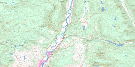 Heffley Creek Topo Map 092I16 at 1:50,000 scale - National Topographic System of Canada (NTS) - Toporama map
