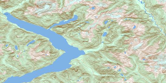 Princes Louisa Inlet Topo Map 092J04 at 1:50,000 scale - National Topographic System of Canada (NTS) - Toporama map