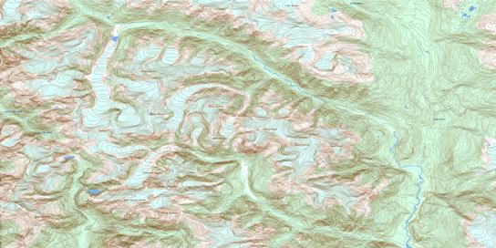 Clendenning Creek Topo Map 092J05 at 1:50,000 scale - National Topographic System of Canada (NTS) - Toporama map