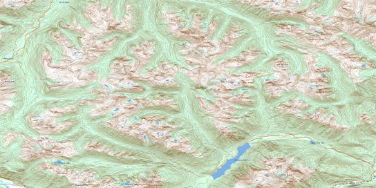 Birkenhead Lake Topo Map 092J10 at 1:50,000 scale - National Topographic System of Canada (NTS) - Toporama map