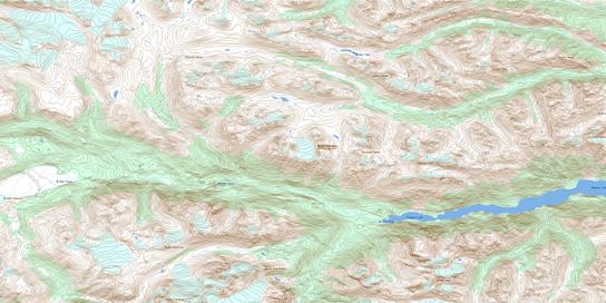 Dickson Range Topographic map 092J14 at 1:50,000 Scale