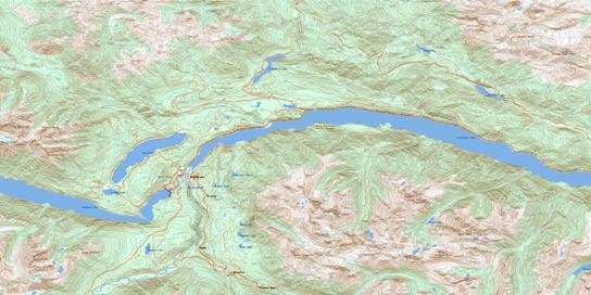 Bralorne Topo Map 092J15 at 1:50,000 scale - National Topographic System of Canada (NTS) - Toporama map