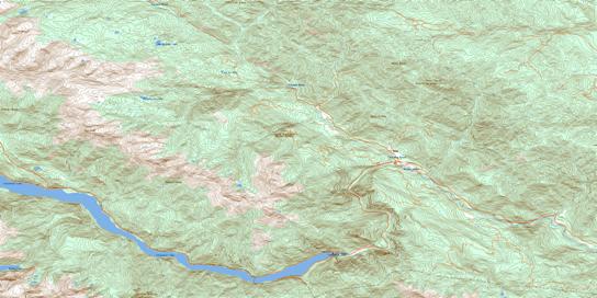 Bridge River Topographic map 092J16 at 1:50,000 Scale