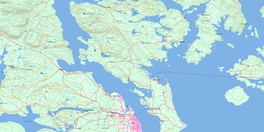 Quadra Island Topo Map 092K03 at 1:50,000 scale - National Topographic System of Canada (NTS) - Toporama map