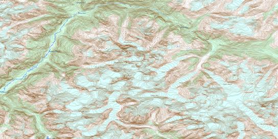 Mount Gilbert Topo Map 092K16 at 1:50,000 scale - National Topographic System of Canada (NTS) - Toporama map